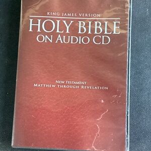 King James Version Holy Bible on Audio CD - Red